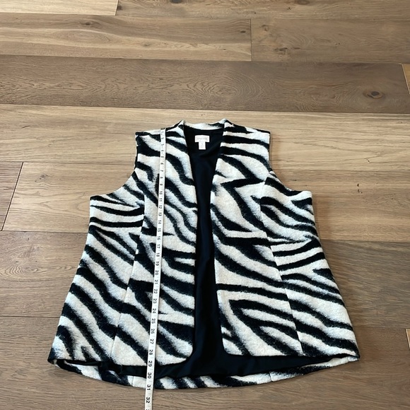 CHICO'S Bi-Color Zebra Print Wool Vest Size 3
XL/16 US - Picture 7 of 12
